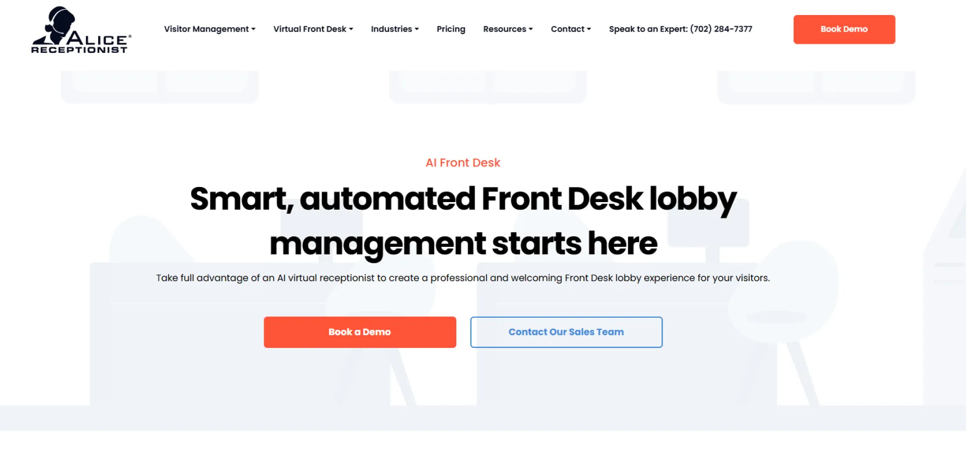 ALICE AI Front Desk (Avatar-based)