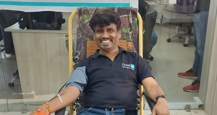 Blood Donation Camp at OmniMD