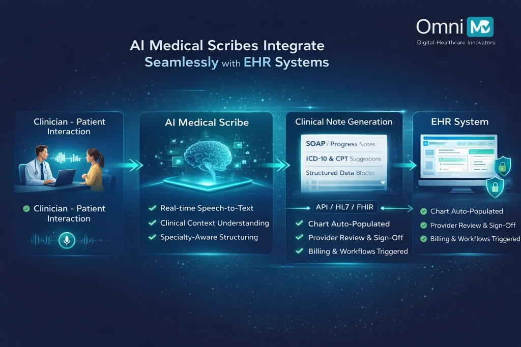 How AI Medical Scribes Integrate Seamlessly With EHR Systems