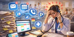 AI Front Desk vs Traditional Medical Receptionist- Sticky