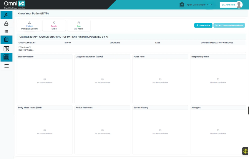 Know Your Patient - OmniMD AI Scribe Feature