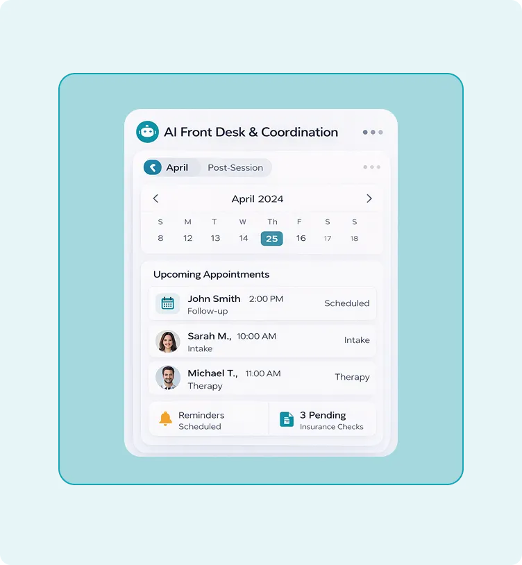 AI Front Desk Coordination