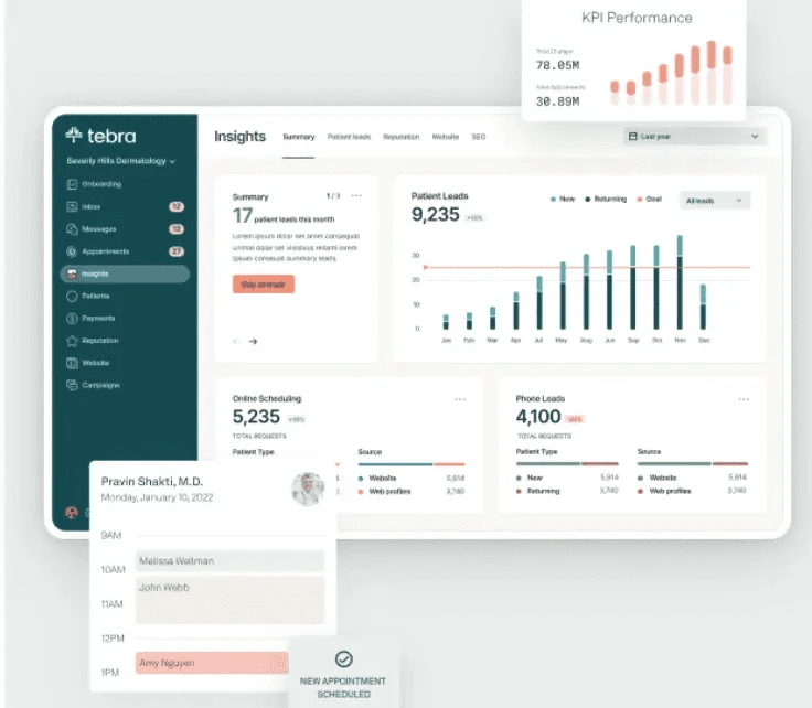 Tebra Dashboard Image