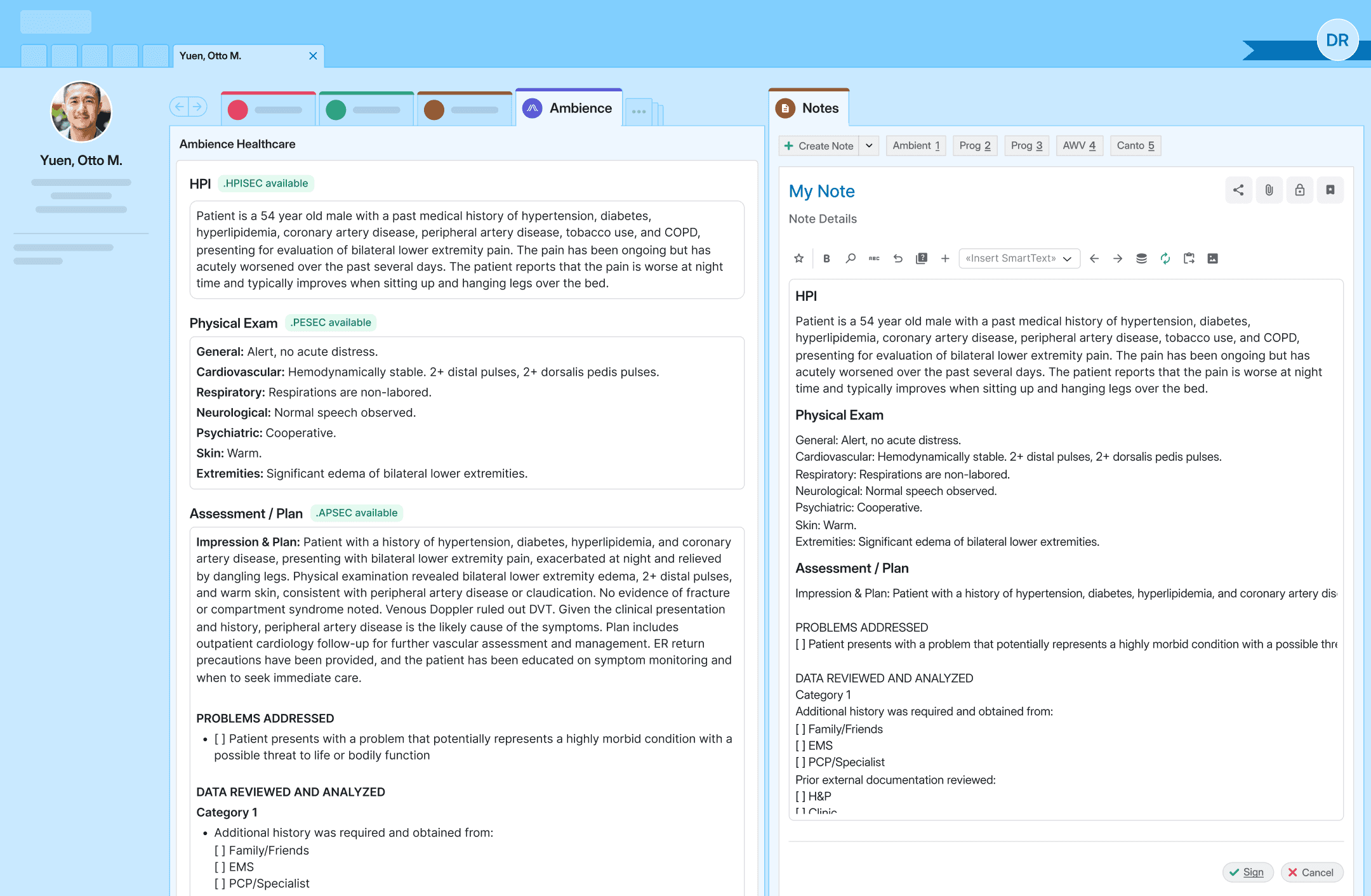 Ambience Healthcare AI Scribe