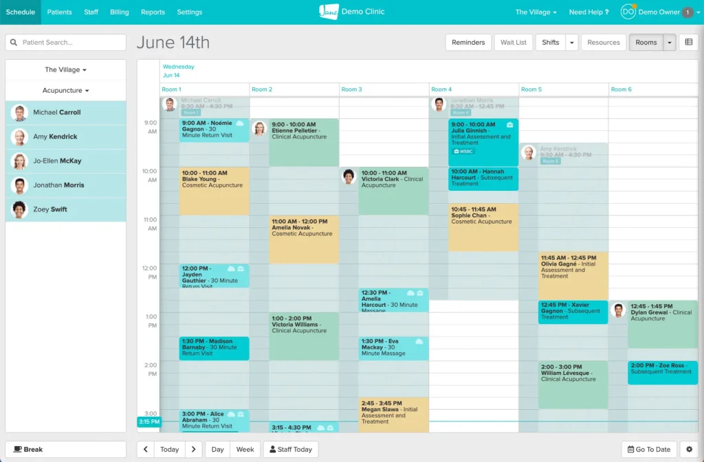 Jane App Dashboard Images