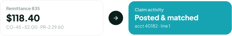 Remittance payment posting
